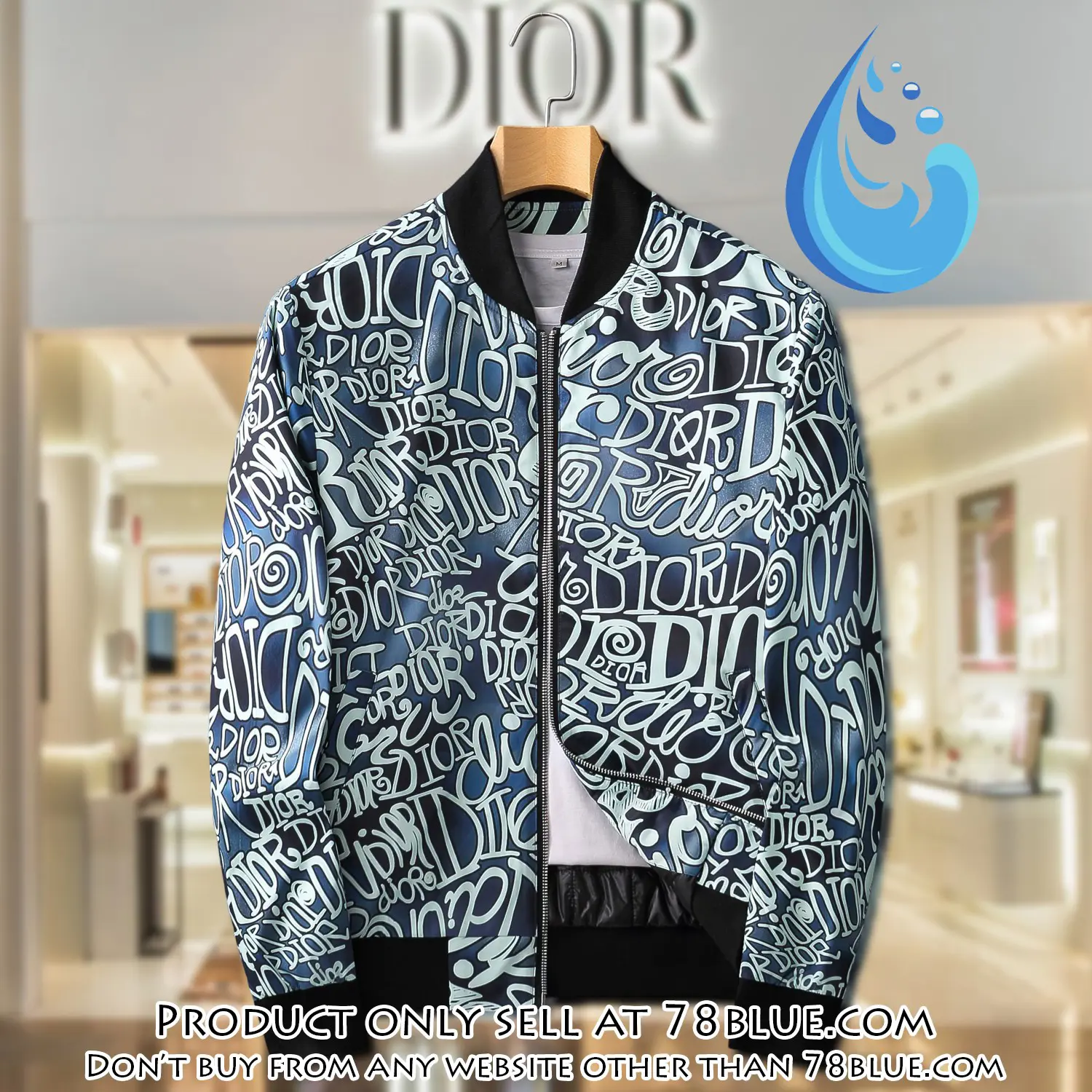 Dior luxury brand varsity zipper jacket vst1066 78b1947452